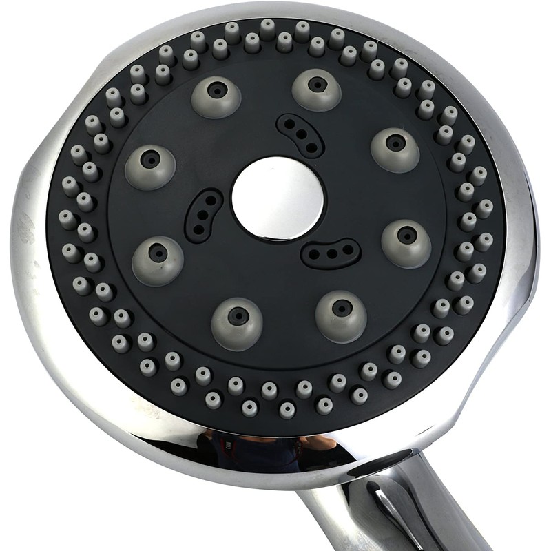 Premium Chrome Hand Shower with 5 Jet Types - Luxurious