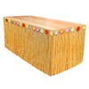 gvivej Hawaii Table Skirts, Hawaii Party Decoration with Multicoloured Flowers,