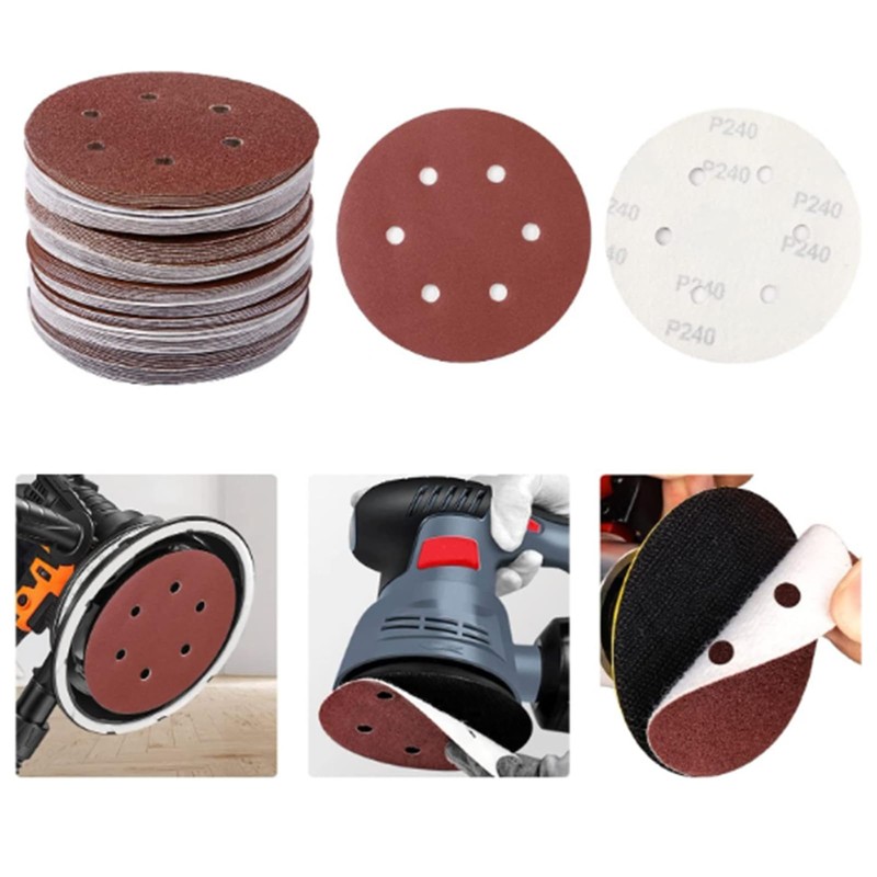 HOTCKB Pack of 15 Sanding Papers 225 mm Velcro Sanding