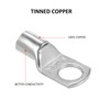 120PCS Copper Ring Lug Terminals Kit, Wire Connectors, Terminal Connectors,