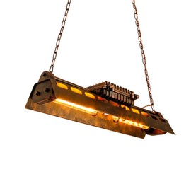 Farmhouse Chandelier Light Fixture Industrial Antique Pendant Light Vintage Hanging Ceiling Lamp Metal Rustic Lighting for Living Dining Room Bedroom Kitchen Island Restaurant Bar 4 Lights E26 Bulbs