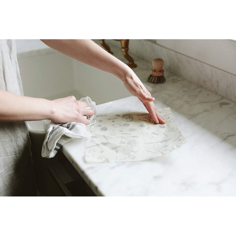Abeego, The Original Beeswax Food Storage Wrap - Set of