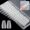 Nail Tips, Ultra Thin, Set of 300, 15 Sizes, Pre-Sanded,