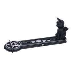 Nemesis Now Cult Cuties Malpuss Incense Holder, Black, 24cm