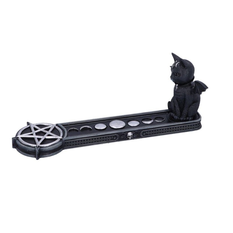 Nemesis Now Cult Cuties Malpuss Incense Holder, Black, 24cm