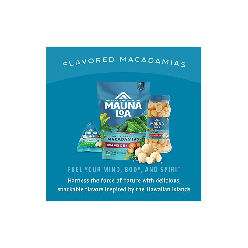 Mauna Loa Macadamias, Macadamias secas asadas, tarros de 6 onzas