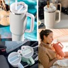 Scinzene Travel Tumbler Lid, Reusable Replacement Lid, No Leakage Replacement