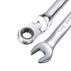 sourcing map 7/16 Inch Flex-Head Ratcheting Combination Wrench SAE 72