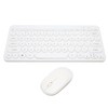 2.4G Wireless Keyboard Mouse Combo 78 Key Retro Round Keycap