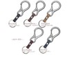 Highstyle Tochigi Leather & Carabiner Base Grade Key Chain, antique/navy