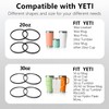 20 oz Rubber Seal Replacement Gasket for Yeti Lid, Leak-Proof