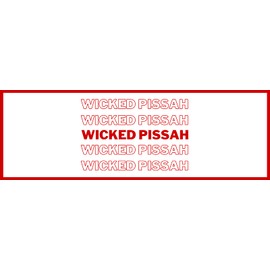 Vegamax Wicked Pissah Waterproof Vinyl Bumper Sticker for Cars Trucks Laptop