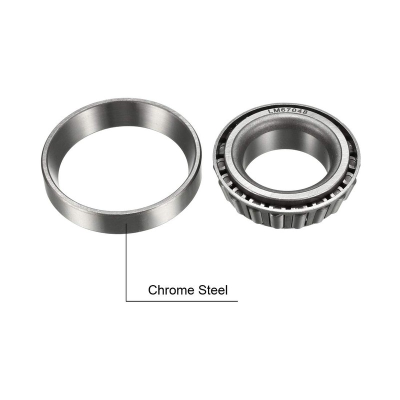 sourcing map LM67048/LM67010 Tapered Roller Bearing Cone and Cup Set
