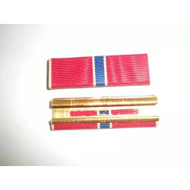 1950'S US ARMY BRONZE STAR MEDAL RIBBON -CRIMPED BACK