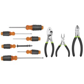 10 Piece Screwdriver and Plier Tool Set with Tool Bag - Pittsburgh Hand Tools