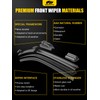 MIKKUPPA 20"/20"/12"/11" Windshield Wiper Blades - Replacement for 2008-2012 Ford