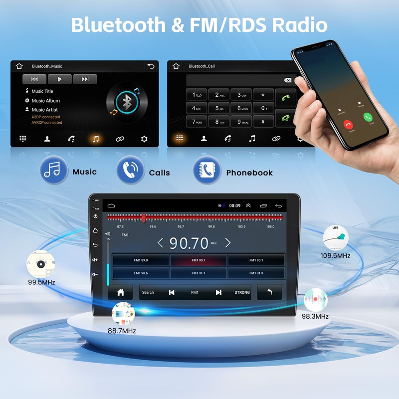 [2+64G] Hikity Android 15 Car Stereo for 2005-2010 Honda Odyssey,