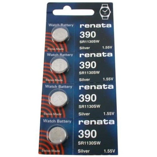 #390 Renata Watch Batteries 4Pcs