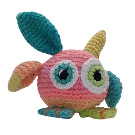 The Asylum: Critters Inside My head- Alice Stuffed Animal- Crochet plushie- Original- OOAK