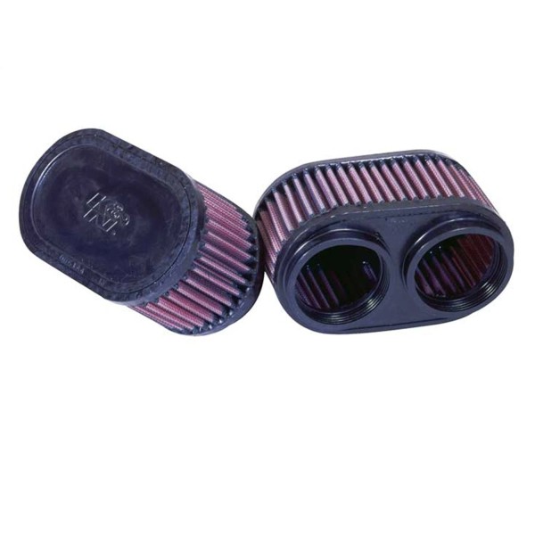 K&N RU-2922 Universal Clamp-On Air Filter 2.375" ID Washable 2-Pack