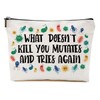 Science Teacher Gifts Funny Makeup Bag Microbiologist Cosmetic Bag for