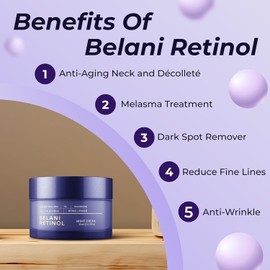 ABERA Belani Retinol Night Cream with Collagen & Hyaluronic Acid – Anti-Wrinkle, Fine Line Smoother, Even Skin Tone, Hydrating Facial Moisturizer for Women (1.01 Fl Oz)