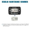 Runleader Digital Wireless Vibration Hour Meter JOB Timer Maintenance Reminder