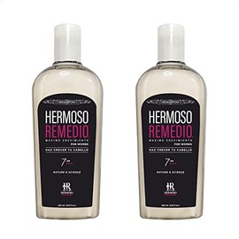 Shampoo Anticaída Mujer 250 ml x 2 | Crecimiento Acelerado 7 en 1 – Fortalece, Engrosa & Regenera – Sin Sulfatos ni Parabenos - Sin Sal – Con Biotina, Queratina y Colágeno