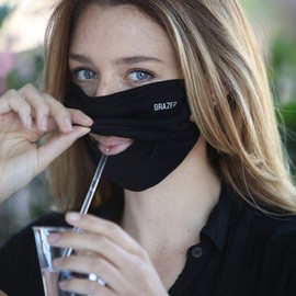 PJ Harlow unisex adult Face Mask Bandana, Black, Large US