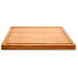 Easyshopforeveryone Premium Acacia Wood Large Rectangular Cutting Board – 1″ Thick Large 16×12″ Butcher Block with Juice Grooves – Charcuterie & Serving Board – Food-Safe, Durable, Knife-Friendly