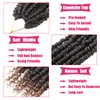 8 Packs 12 Inch Passion Twist Crochet Hair Bohemian Ombre