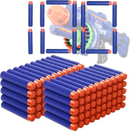 XFLYP 100 Darts for Nerf Accessories, 7.4 cm Replacement Arrows Ammunition Foam Darts Compatible with Nerf Hasbro Fortnite, Darts for N-Strike Elite Blasters Series for Target Practice