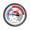 2Measure Large BBQ Thermometer Smoker Thermometer Smoker Smoking Oven Stainless