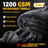 SMINDER 2-Pack 1200 GSM Car Drying Towels – Microfiber Towels