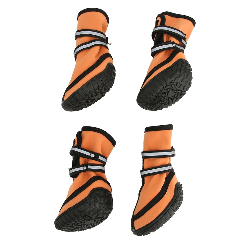Dog Boots Waterproof Prevent Slipping Reflective Adjustable Outdoor Dog Shoes