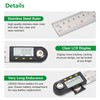 Wengart Digital Angle Finder Ruler,8 Inch / 200 mm,360° Measuring