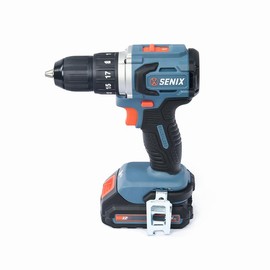 SENIX 20 Volt Max* 1/2-Inch Brushless Drill Driver ,  45 Foot-Pounds of Max Torque, 2000 RPM Max, PDDX2-M2-0 - Specification: 1 Tool + 1 Battery(2.0Ah) + 1 Charger