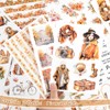 Lychii Scrapbook Stickers, 20 Sheets Autumn Theme Pre-Cut Journaling Book