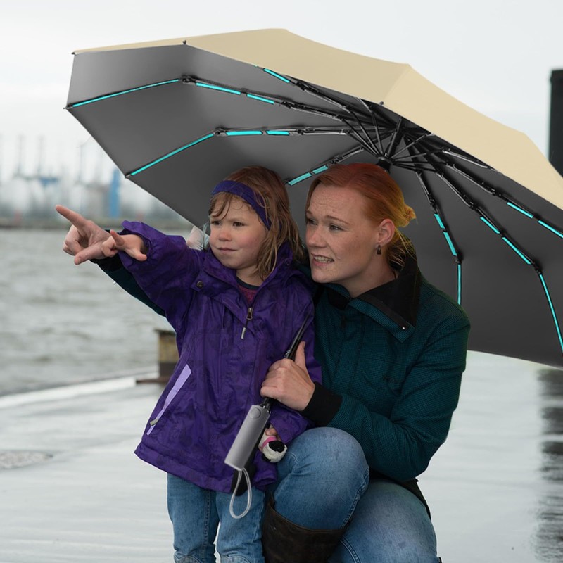 Repel Umbrella Windproof Travel Umbrellas for Rain - Easy Auto