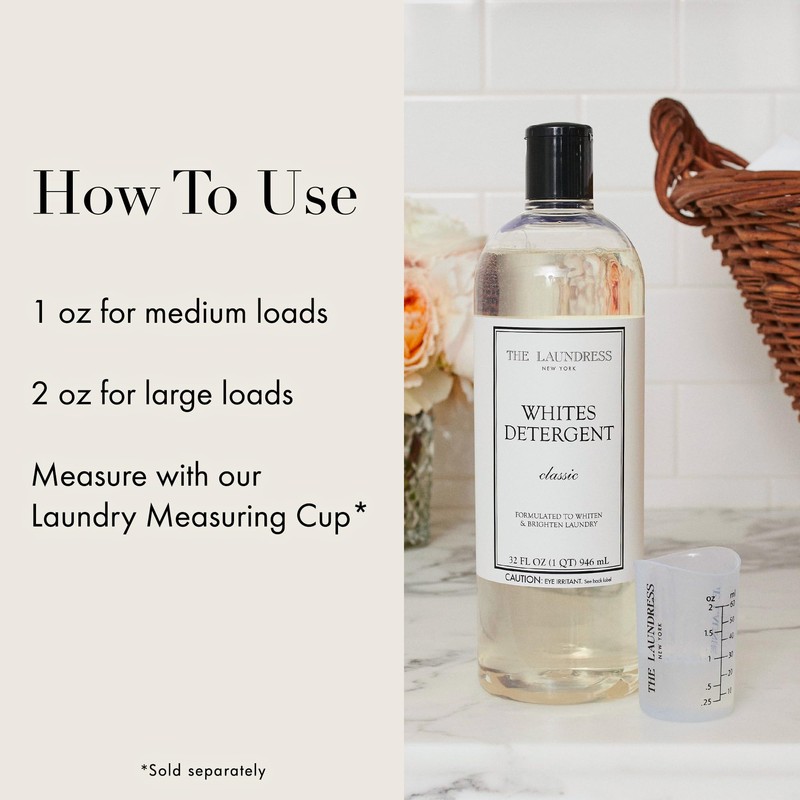The Laundress Whites Detergent, Concentrated Laundry Detergent Liquid, Whiten &