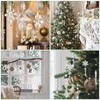 KINDPMA Pack of 26 Christmas Tree Decorations Snowflakes Icicle Pendant