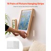 VEVOR Picture Hanging Strips, 16 Pairs, X-Large Picture Hangers with