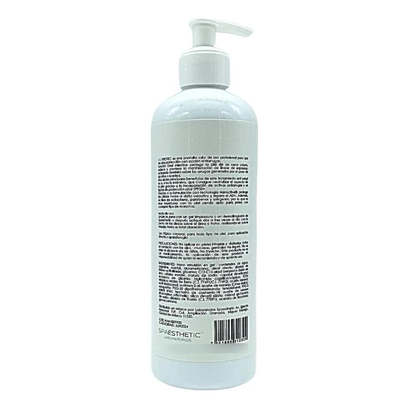 Ageprotec Pantalla Solar Fps 50+ Antiedad Cabina 500ml