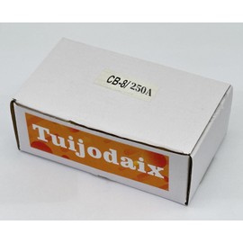 Tuijodaix 12-24 Volt DC 250A Circuit Breaker Manual Reset, 0-8 Gauge Trolling Motor Auto Car Stereo Audio Inline Fuse Block Holders Inverter for Automotive Rv Marine Boat(250Amp)