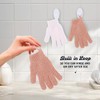 Pares Guantes Exfoliantes 100 Nailon Doble Textura Spa Masajes Eliminación