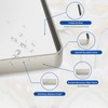 WEER 20X30 Inch Brushed Nickel Bathroom Mirror, Brushed Silver Metal