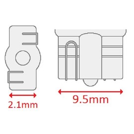 CEC 12.8 Watt, 12.8 Volt, 1.0 Amp Miniature T-5 Automotive Bulb