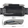 VIPERADE PJ33 Leather Knife Sheath for Belt, Horizontal Carry Pocket
