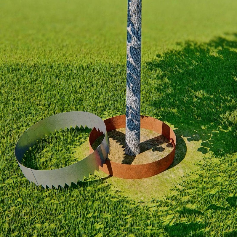 Circular Tree Ring Edging Kit - COR-Ten Steel - Landscape
