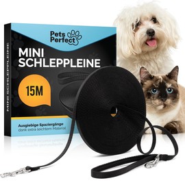 Pets Perfect Recall Lead 15 m - Ultralight Recall Lead for Small Dogs and Cats - Cat Lead - Perfect Running Lead for Dogs, Cats and Puppies